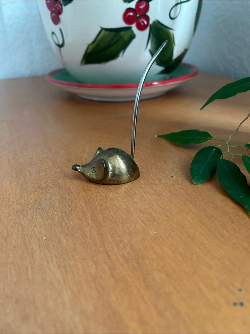 Brass Mouse Memo/Note/Ring Holder